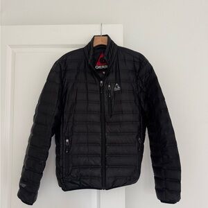 GERRY brand men’s black lightweight nylon puffer jacket coat size medium